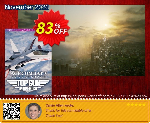ACE COMBAT 7: SKIES UNKNOWN - TOP GUN: Maverick Edition PC discount 83% OFF, 2024 World Heritage Day offering sales. ACE COMBAT 7: SKIES UNKNOWN - TOP GUN: Maverick Edition PC Deal 2024 CDkeys
