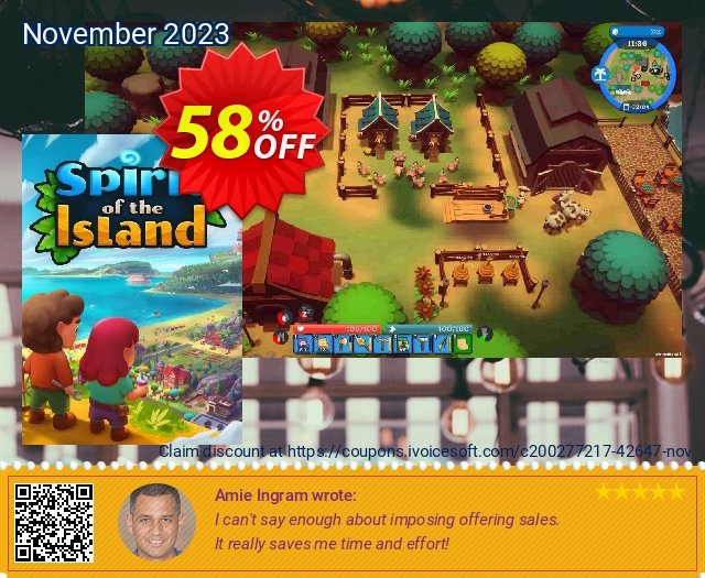 Spirit of the Island PC mengagetkan kode voucher Screenshot