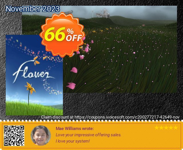Flower PC umwerfenden Außendienst-Promotions Bildschirmfoto