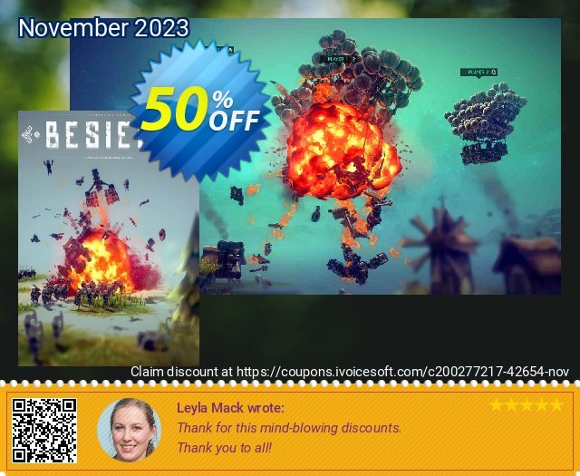 Besiege PC discount 50% OFF, 2024 African Liberation Day offering sales. Besiege PC Deal 2024 CDkeys