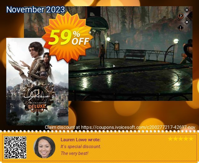 Syberia: The World Before Deluxe Edition PC discount 59% OFF, 2024 Easter Day offering sales. Syberia: The World Before Deluxe Edition PC Deal 2024 CDkeys