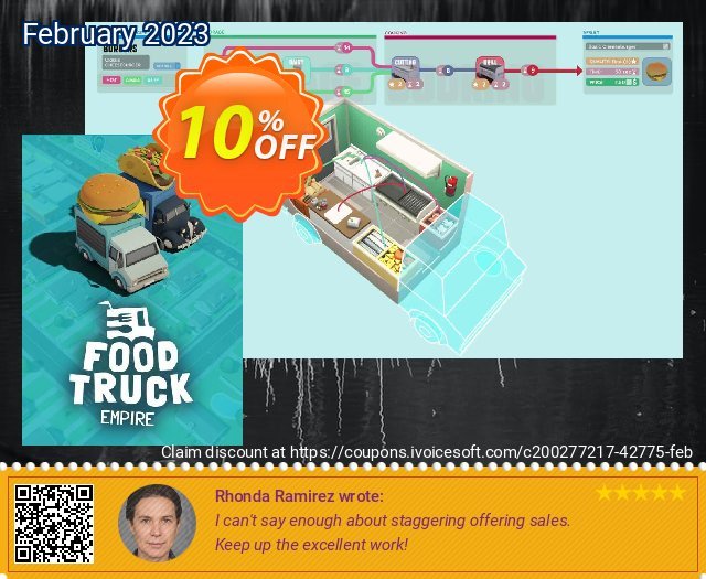 Food Truck Empire PC menakuntukan promo Screenshot