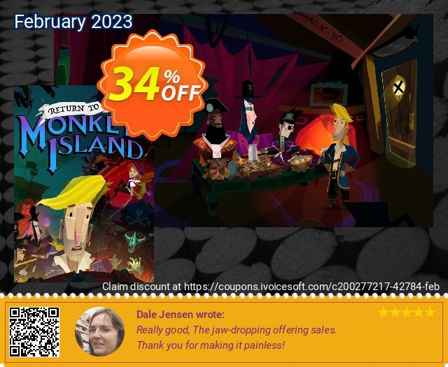 Return to Monkey Island PC discount 34% OFF, 2024 African Liberation Day promo. Return to Monkey Island PC Deal 2024 CDkeys