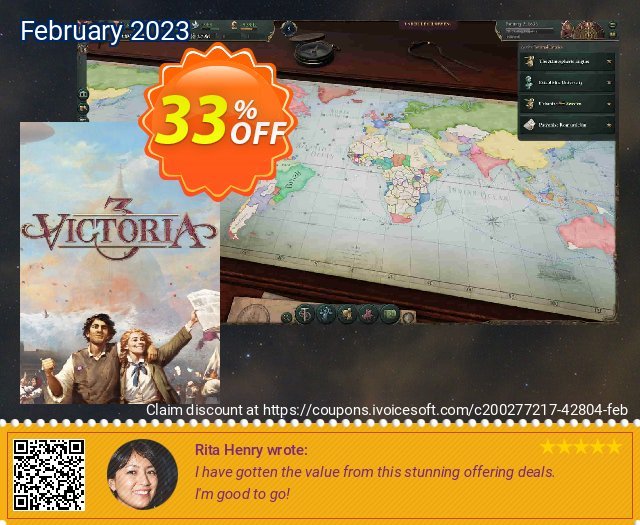 Victoria 3 PC discount 33% OFF, 2024 African Liberation Day offering sales. Victoria 3 PC Deal 2024 CDkeys