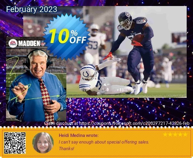 Madden NFL 23 PC (STEAM) discount 10% OFF, 2024 April Fools' Day offering sales. Madden NFL 23 PC (STEAM) Deal 2024 CDkeys
