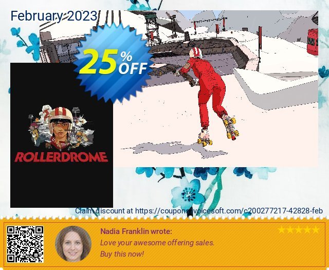Rollerdrome PC discount 25% OFF, 2024 World Ovarian Cancer Day offering sales. Rollerdrome PC Deal 2024 CDkeys