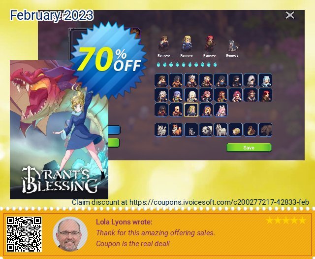 Tyrant's Blessing PC discount 70% OFF, 2024 Int' Nurses Day sales. Tyrant&#039;s Blessing PC Deal 2024 CDkeys