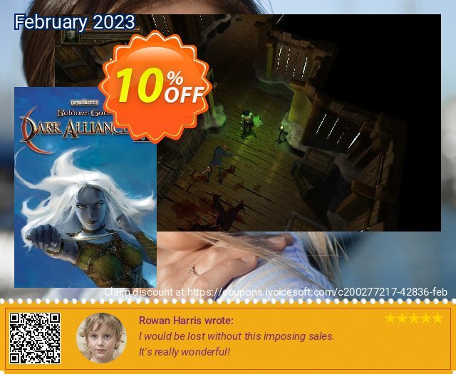 Baldur&#039;s Gate: Dark Alliance II PC geniale Außendienst-Promotions Bildschirmfoto