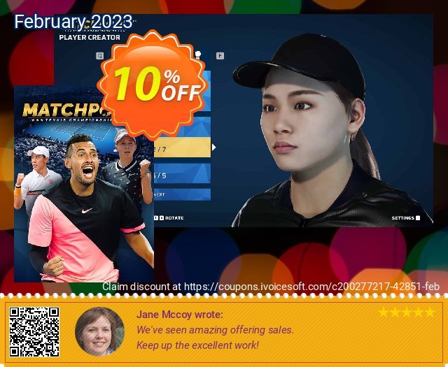Matchpoint - Tennis Championships PC wunderbar Verkaufsförderung Bildschirmfoto