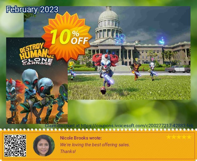 Destroy All Humans! – Clone Carnage PC discount 10% OFF, 2024 World Ovarian Cancer Day offering sales. Destroy All Humans! – Clone Carnage PC Deal 2024 CDkeys