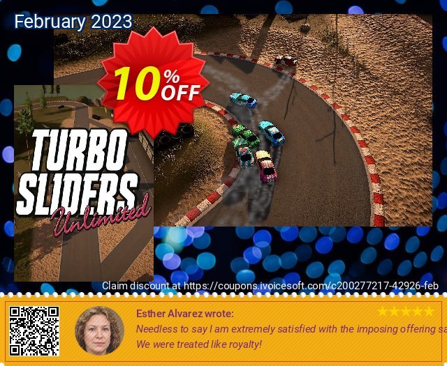 Turbo Sliders Unlimited PC mengagetkan kupon diskon Screenshot