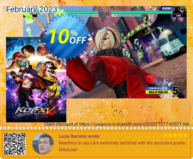 The King of Fighters XV PC discount 10% OFF, 2024 Easter Day offering sales. The King of Fighters XV PC Deal 2024 CDkeys