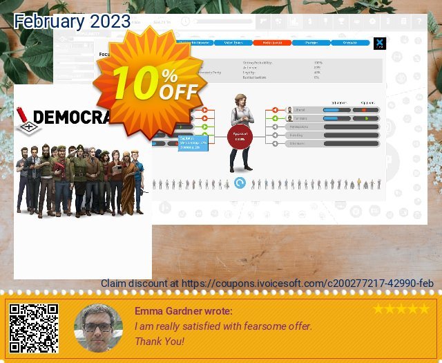 Democracy 4 PC aufregende Förderung Bildschirmfoto