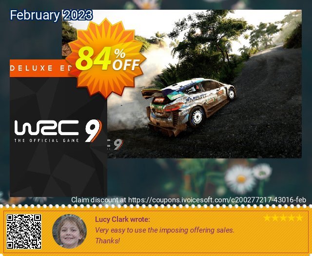 WRC 9 FIA World Rally Championship Deluxe Edition PC (Steam) discount 84% OFF, 2024 April Fools' Day offering sales. WRC 9 FIA World Rally Championship Deluxe Edition PC (Steam) Deal 2024 CDkeys