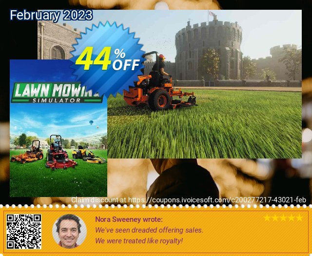 Lawn Mowing Simulator PC (WW) aufregende Außendienst-Promotions Bildschirmfoto
