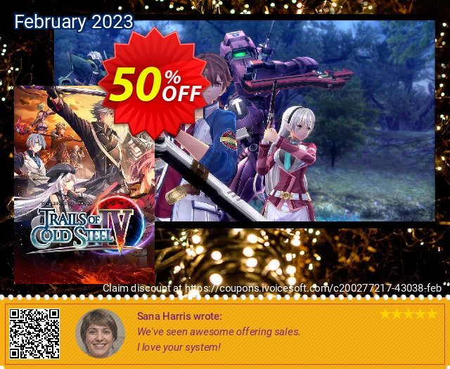 The Legend of Heroes: Trails of Cold Steel IV PC discount 50% OFF, 2024 World Ovarian Cancer Day offering sales. The Legend of Heroes: Trails of Cold Steel IV PC Deal 2024 CDkeys