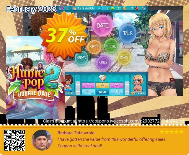 HuniePop 2: Double Date PC 令人震惊的 销售折让 软件截图