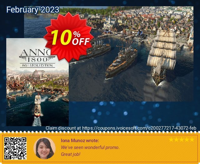 Anno 1800 - Investor Edition PC discount 10% OFF, 2024 World Press Freedom Day offering sales. Anno 1800 - Investor Edition PC Deal 2024 CDkeys