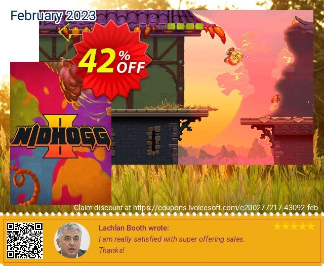Nidhogg 2 PC discount 42% OFF, 2024 Easter Day offering sales. Nidhogg 2 PC Deal 2024 CDkeys