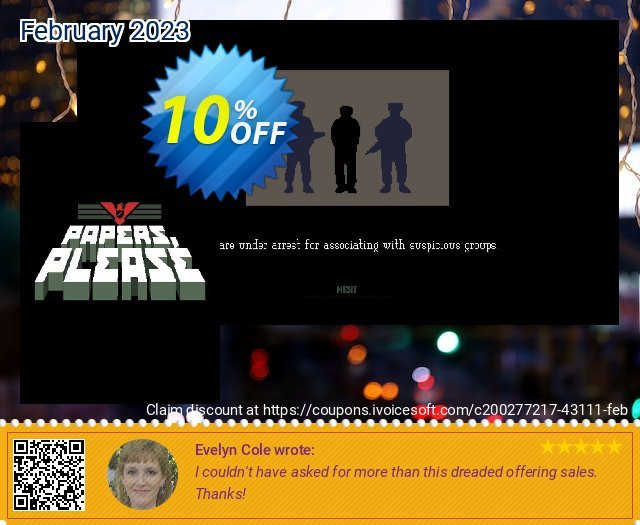 Papers, Please PC discount 10% OFF, 2024 Working Day offering sales. Papers, Please PC Deal 2024 CDkeys