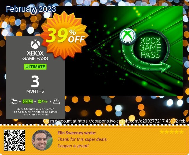 3 Month Xbox Game Pass Ultimate Xbox One / PC discount 39% OFF, 2024 Easter Day discount. 3 Month Xbox Game Pass Ultimate Xbox One / PC Deal 2024 CDkeys