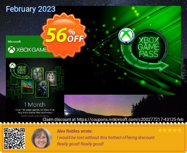 1 Month Xbox Game Pass Xbox One Sonderangebote Außendienst-Promotions Bildschirmfoto