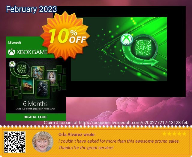 6 Month Xbox Game Pass Xbox One (USA) 壮丽的 产品交易 软件截图