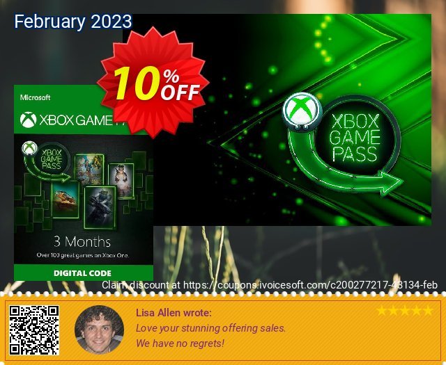 3 Month Xbox Game Pass Xbox One 激动的 产品销售 软件截图