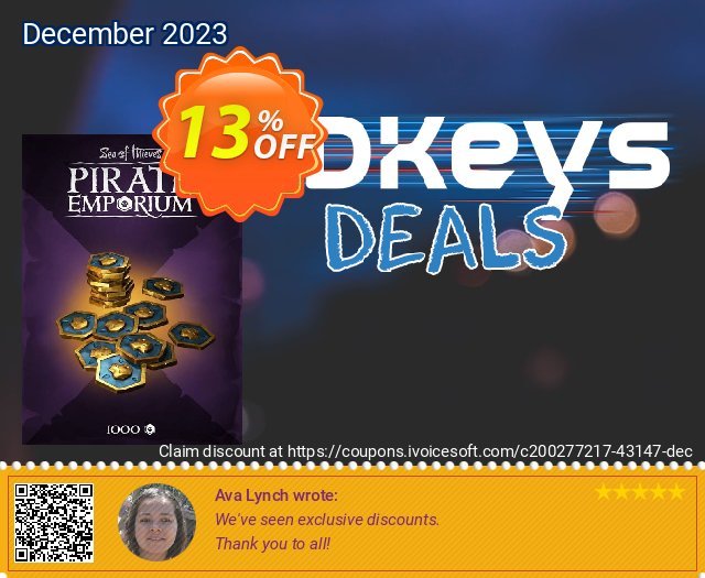 Sea of Thieves: Hidden Trove of the Ancients (1000 Ancient Coins) Xbox/PC (WW) discount 13% OFF, 2024 Easter Day offering sales. Sea of Thieves: Hidden Trove of the Ancients (1000 Ancient Coins) Xbox/PC (WW) Deal 2024 CDkeys