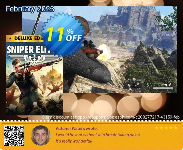 Sniper Elite 5 Deluxe Edition Xbox One/Xbox Series X|S (US) discount 11% OFF, 2024 Spring offer. Sniper Elite 5 Deluxe Edition Xbox One/Xbox Series X|S (US) Deal 2024 CDkeys