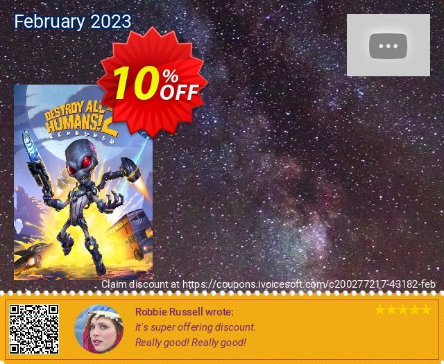 Destroy All Humans! 2 - Reprobed Xbox One/ Xbox Series X|S (US) discount 10% OFF, 2024 World Press Freedom Day promo sales. Destroy All Humans! 2 - Reprobed Xbox One/ Xbox Series X|S (US) Deal 2024 CDkeys