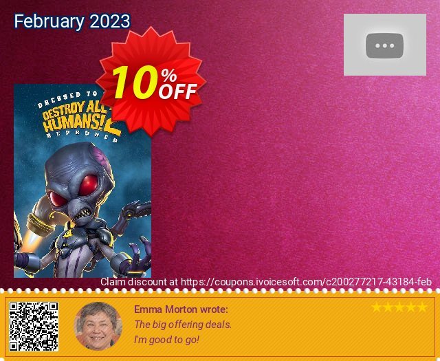 Destroy All Humans! 2 - Reprobed: Dressed to Skill Edition Xbox One/ Xbox Series X|S (US) discount 10% OFF, 2024 Mother Day offering sales. Destroy All Humans! 2 - Reprobed: Dressed to Skill Edition Xbox One/ Xbox Series X|S (US) Deal 2024 CDkeys