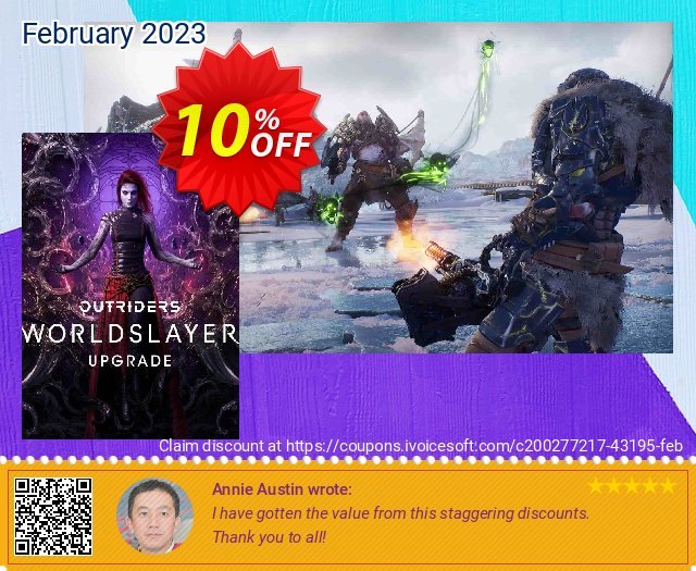 OUTRIDERS WORLDSLAYER UPGRADE Xbox/PC (WW) discount 10% OFF, 2024 World Heritage Day sales. OUTRIDERS WORLDSLAYER UPGRADE Xbox/PC (WW) Deal 2024 CDkeys