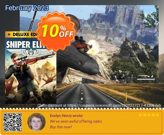 Sniper Elite 5 Deluxe Edition Xbox One/Xbox Series X|S (WW) discount 10% OFF, 2024 Resurrection Sunday offering sales. Sniper Elite 5 Deluxe Edition Xbox One/Xbox Series X|S (WW) Deal 2024 CDkeys