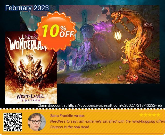 Tiny Tina&#039;s Wonderlands: Next-Level Edition Xbox One & Xbox Series X|S (WW) umwerfende Promotionsangebot Bildschirmfoto