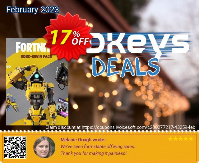 Fortnite - Robo-Kevin Pack Xbox (US) discount 17% OFF, 2024 African Liberation Day promo. Fortnite - Robo-Kevin Pack Xbox (US) Deal 2024 CDkeys
