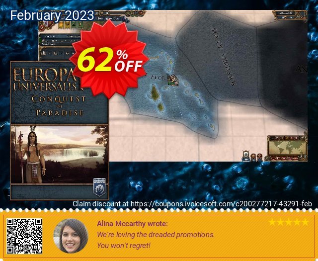 Europa Universalis IV Conquest of Paradise PC - DLC discount 62% OFF, 2024 April Fools' Day deals. Europa Universalis IV Conquest of Paradise PC - DLC Deal 2024 CDkeys