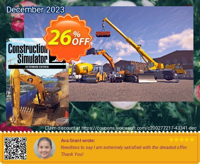 Construction Simulator Extended Edition PC discount 26% OFF, 2024 Mother Day offering sales. Construction Simulator Extended Edition PC Deal 2024 CDkeys