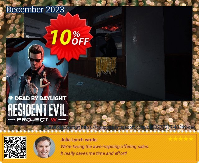 DEAD BY DAYLIGHT: RESIDENT EVIL: PROJECT W PC - DLC discount 10% OFF, 2024 African Liberation Day discount. DEAD BY DAYLIGHT: RESIDENT EVIL: PROJECT W PC - DLC Deal 2024 CDkeys