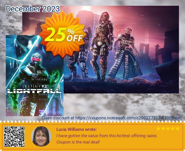 Destiny 2: Lightfall + Bonus PC - DLC 令人敬畏的 促销 软件截图