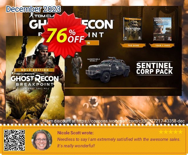 Tom Clancy&#039;s Ghost Recon Breakpoint - Gold Edition PC (US) Exzellent Nachlass Bildschirmfoto