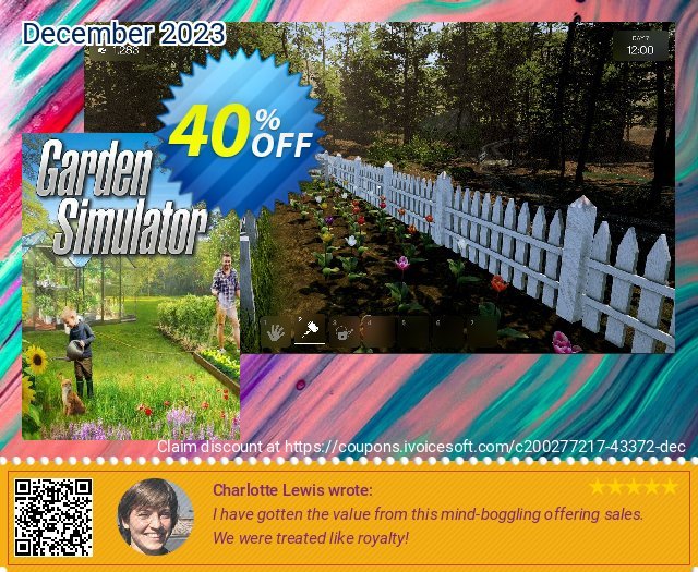 Garden Simulator PC discount 40% OFF, 2024 Memorial Day promo sales. Garden Simulator PC Deal 2024 CDkeys