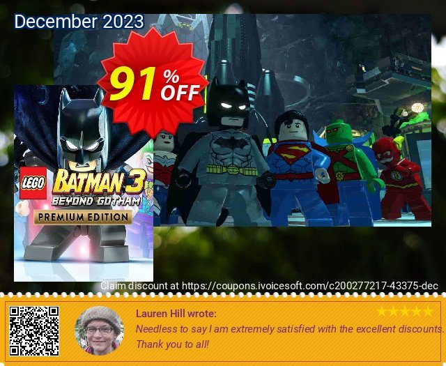 LEGO Batman 3: Beyond Gotham Premium Edition PC discount 91% OFF, 2024 World Heritage Day offering sales. LEGO Batman 3: Beyond Gotham Premium Edition PC Deal 2024 CDkeys