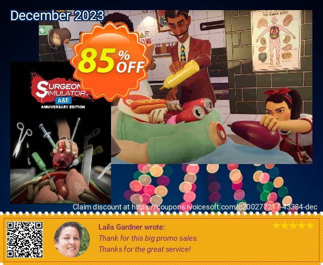 Surgeon Simulator Anniversary Edition PC megah voucher promo Screenshot