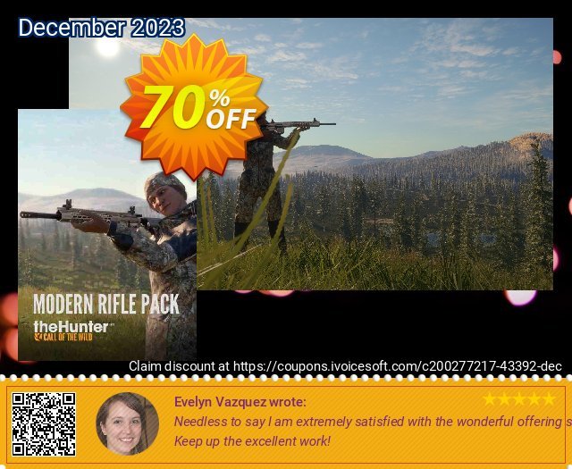 theHunter: Call of the Wild - Modern Rifle Pack PC - DLC discount 70% OFF, 2024 World Press Freedom Day promo. theHunter: Call of the Wild - Modern Rifle Pack PC - DLC Deal 2024 CDkeys