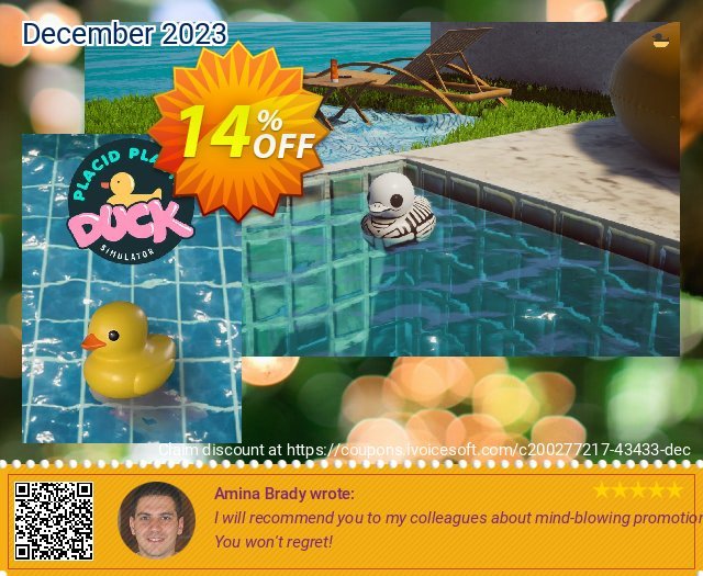 Placid Plastic Duck Simulator PC ausschließenden Preisnachlass Bildschirmfoto