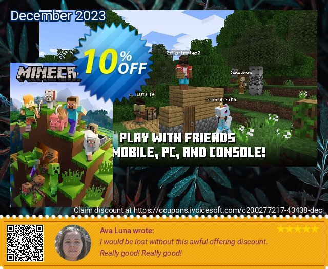 Minecraft Starter Collection PC (Windows 10) discount 10% OFF, 2024 Resurrection Sunday offering sales. Minecraft Starter Collection PC (Windows 10) Deal 2024 CDkeys
