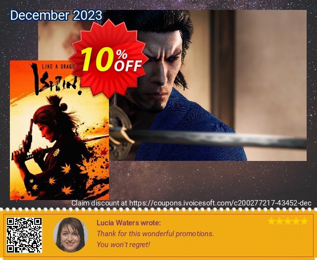 Like a Dragon: Ishin! PC discount 10% OFF, 2024 Memorial Day offering sales. Like a Dragon: Ishin! PC Deal 2024 CDkeys