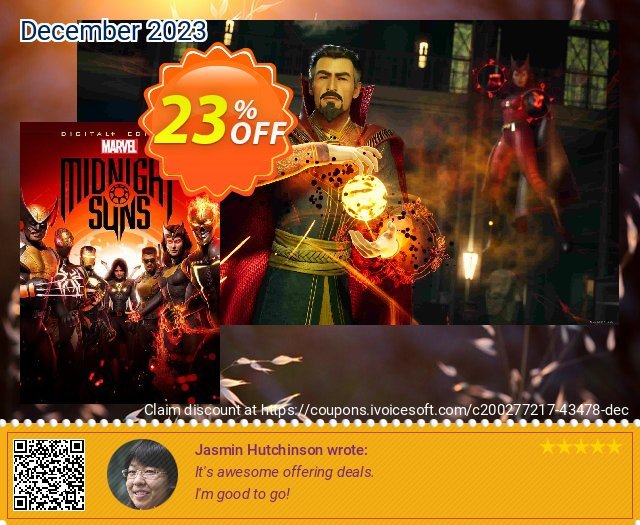Marvel's Midnight Suns Digital+ Edition PC discount 23% OFF, 2024 Resurrection Sunday discounts. Marvel&#039;s Midnight Suns Digital+ Edition PC Deal 2024 CDkeys