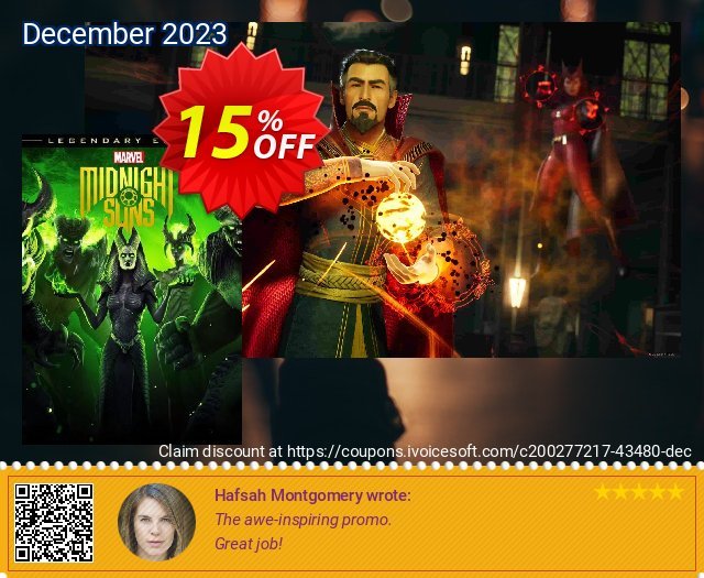 Marvel&#039;s Midnight Suns Legendary Edition PC (EPIC GAMES) toll Verkaufsförderung Bildschirmfoto